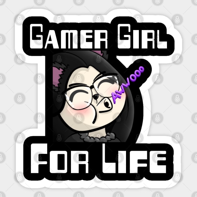 Gamer Girl For Life Sticker by WolfGang mmxx